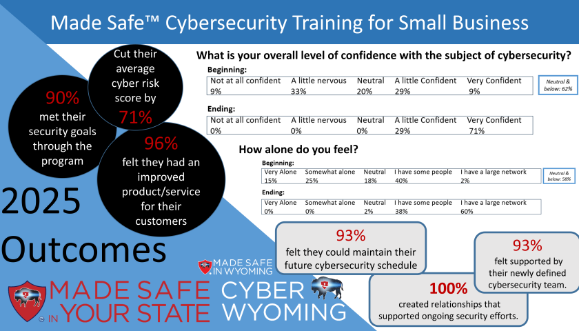 Graphic of the data from the 2025 Cyber Security Completion